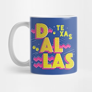 Retro 90s Dallas, Texas Mug